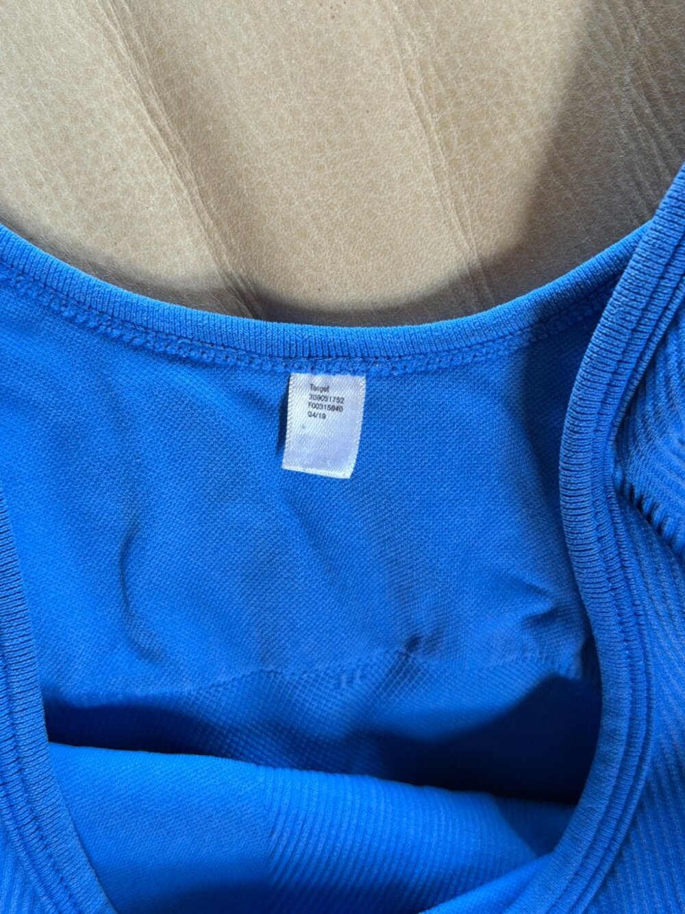 Target | Cobalt Blue Ribbed Workout Set - Picture 2 of 2